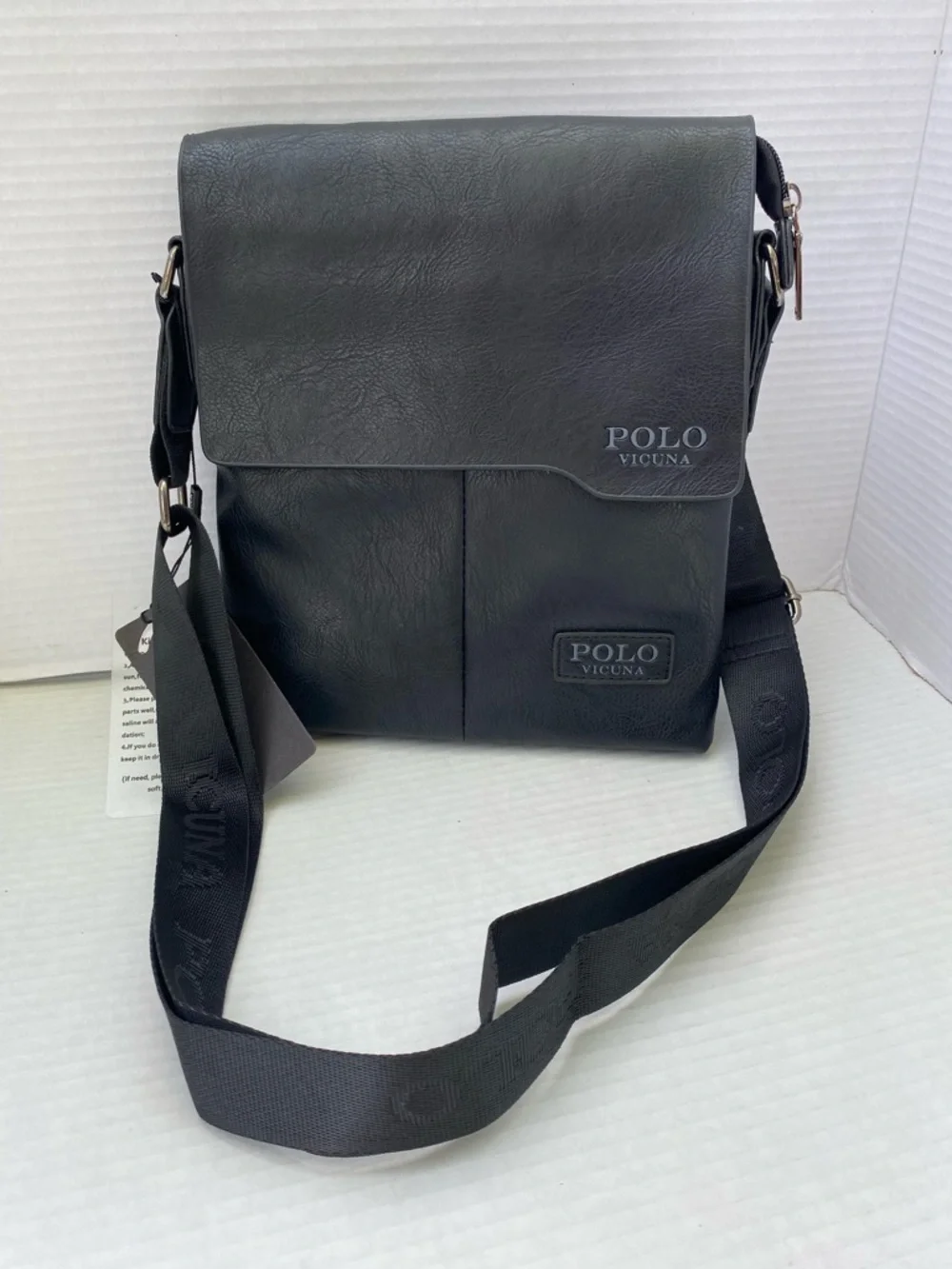 POLO VICUNA LETHER Messenger Bag for Men - Classic Crossbody
